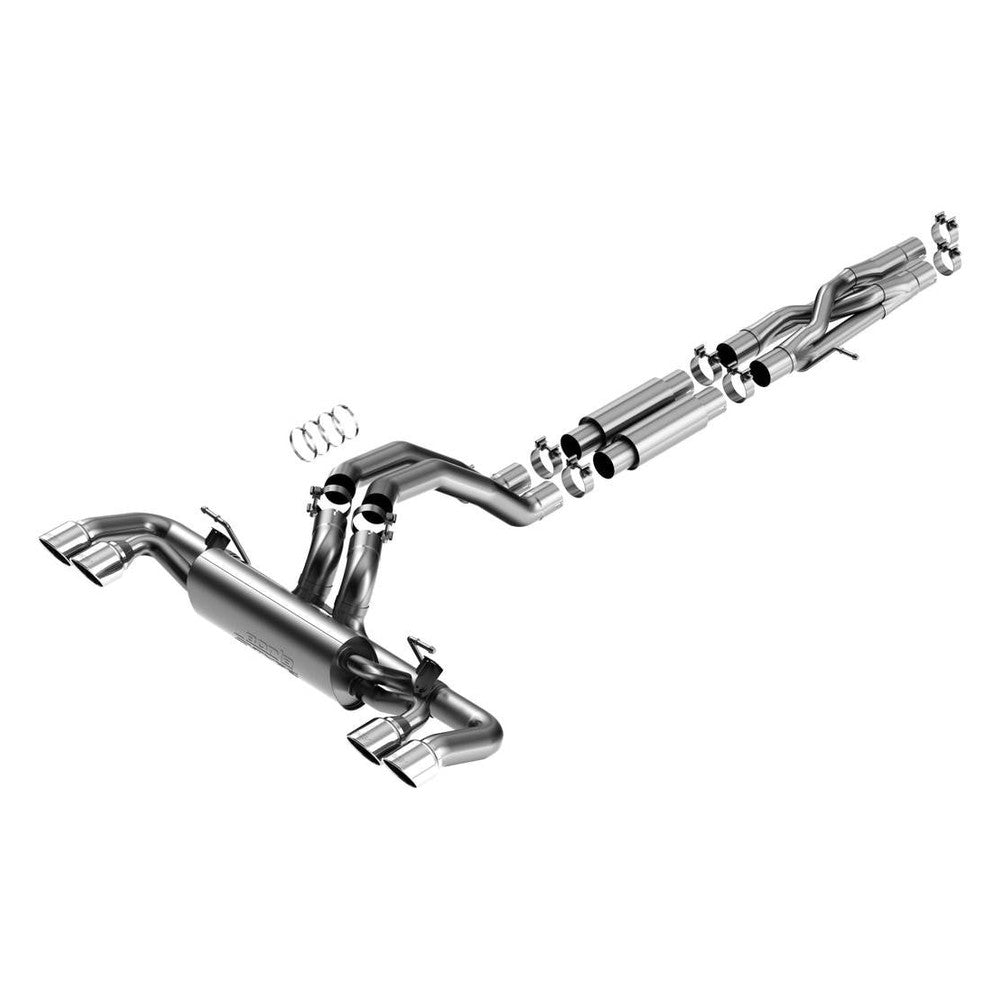 2021-2023 Jeep Wrangler Rubicon 392 JLU Cat-Back Exhaust System, S-Type, Chrome Tips - Apollo Off-Road