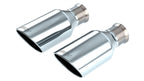 2021-2023 RAM TRX Tip Kit Single Round Rolled Edge Angle-Cut Bright Chrome - Apollo Off-Road