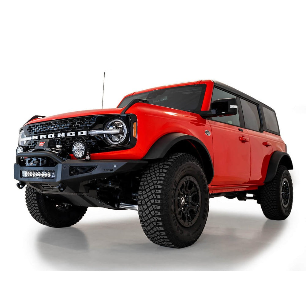 2021-2024 Ford Bronco Rock Fighter Winch Front Bumper - Apollo Off-Road