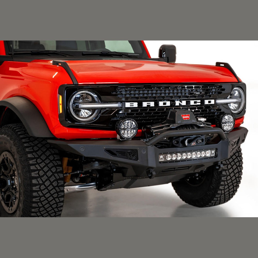 2021-2024 Ford Bronco Rock Fighter Winch Front Bumper - Apollo Off-Road