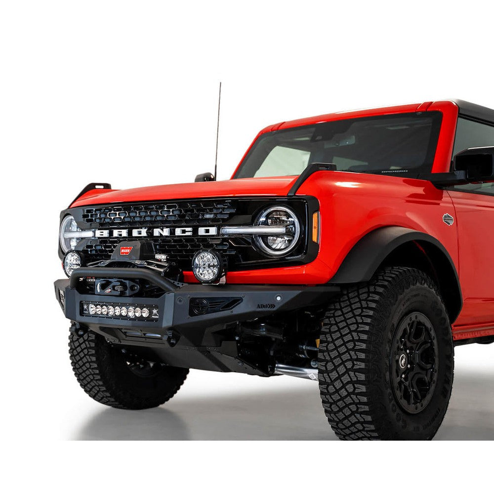 2021-2024 Ford Bronco Rock Fighter Winch Front Bumper - Apollo Off-Road