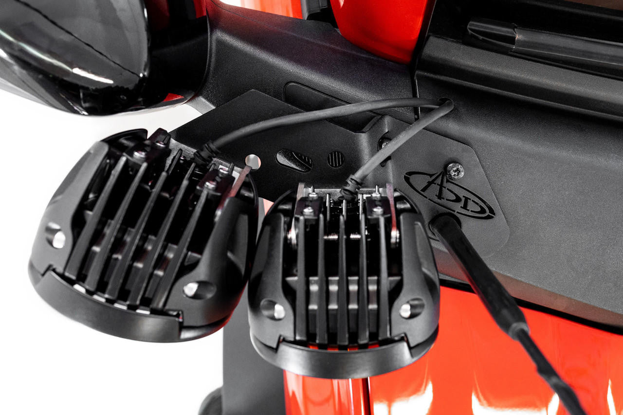 2021+ Ford Bronco & Bronco Raptor Dual Ditch Light Brackets - Apollo Off-Road