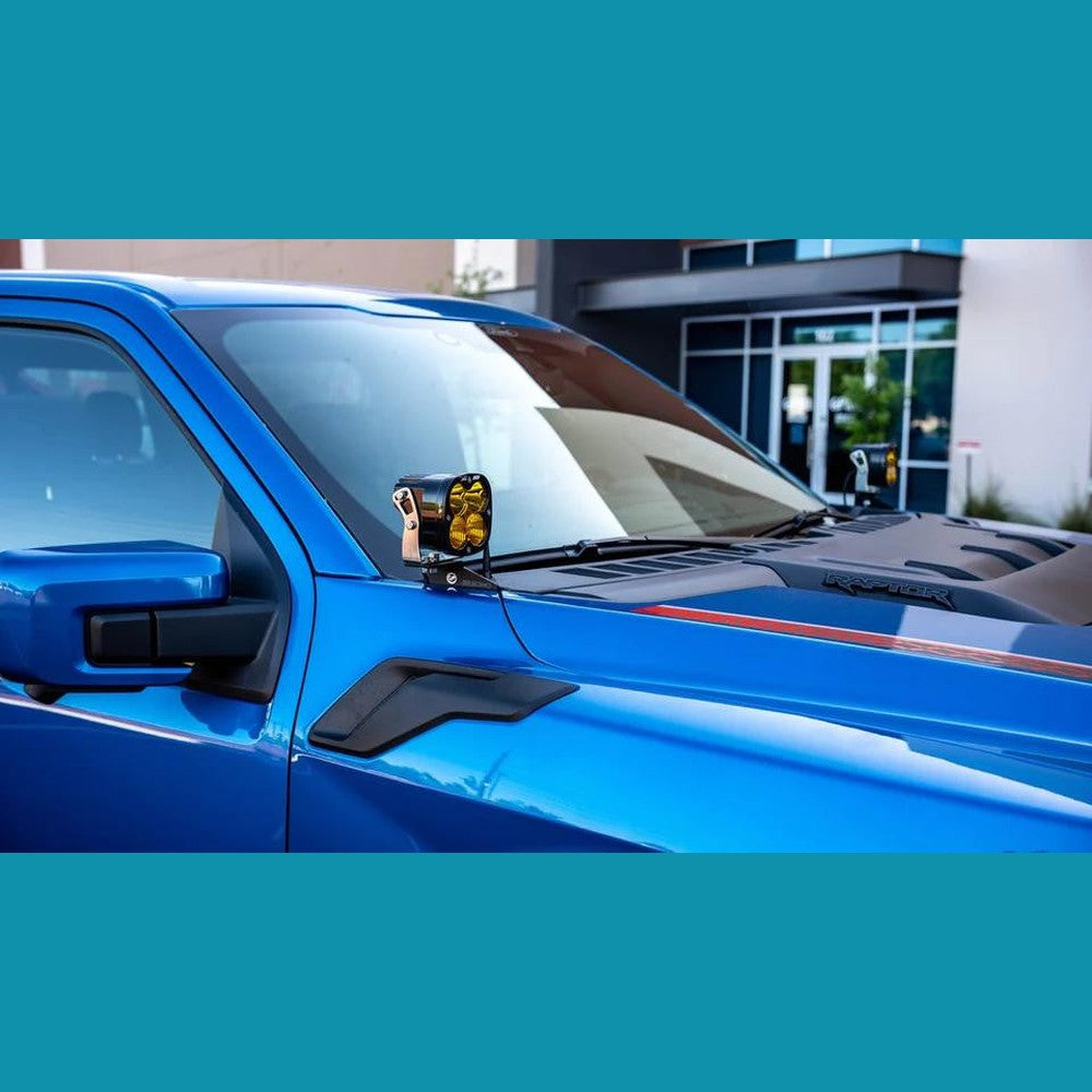2021+ Ford F-150 & Raptor A-Pillar Light Mounts - Apollo Off-Road