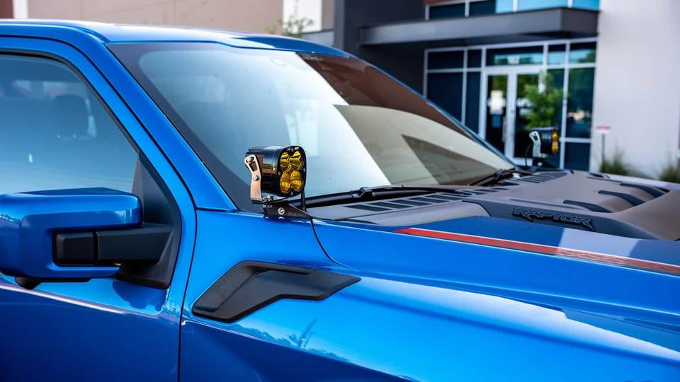 2021+ Ford F-150 & Raptor A-Pillar Light Mounts - Apollo Off-Road