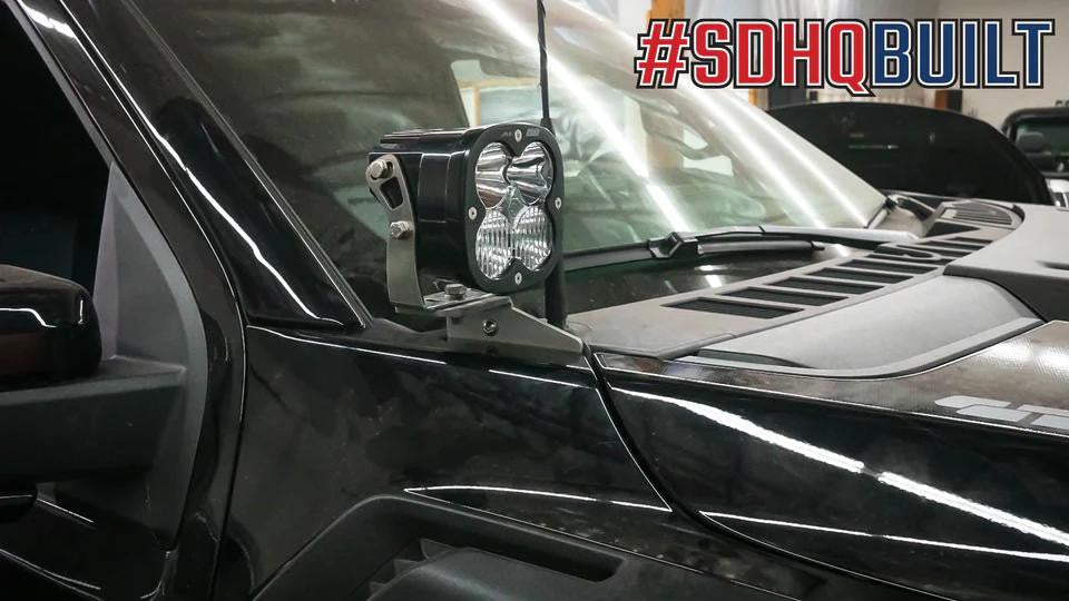 2021+ Ford F-150 & Raptor A-Pillar Light Mounts - Apollo Off-Road