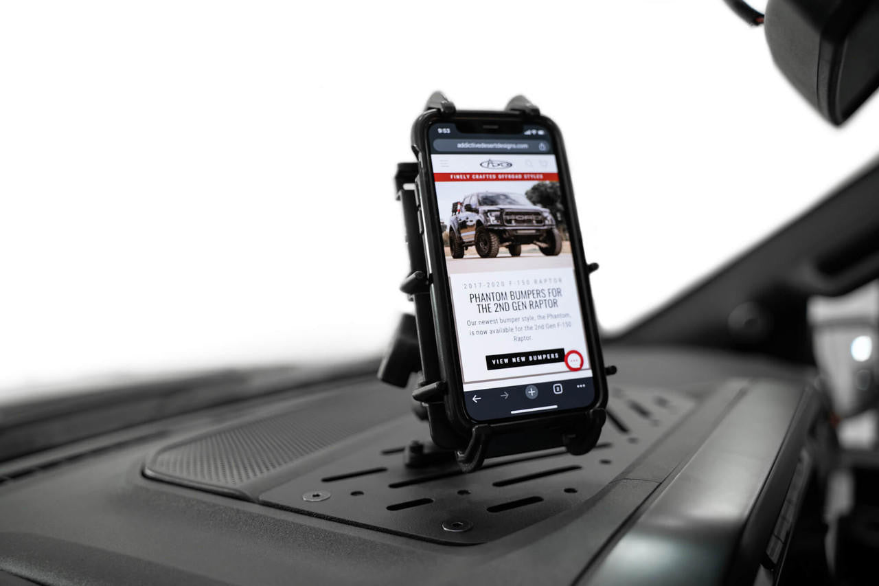 2021+ Ford F-150 & Raptor Digital Device Dash Mount - Apollo Off-Road