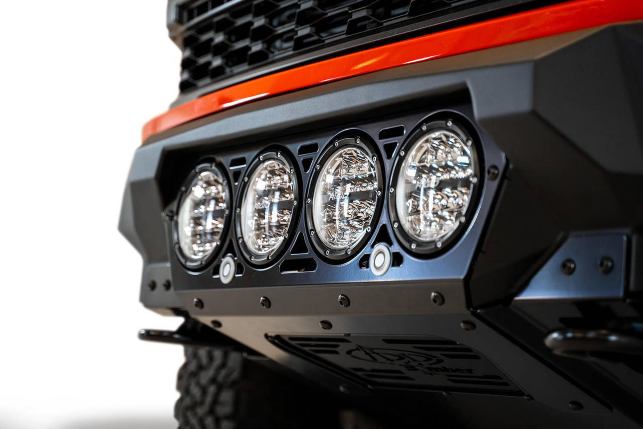 2021+ Ford F-150 Raptor Bomber Front Bumper for 4 Rigid 360-Series Lights - Apollo Off-Road