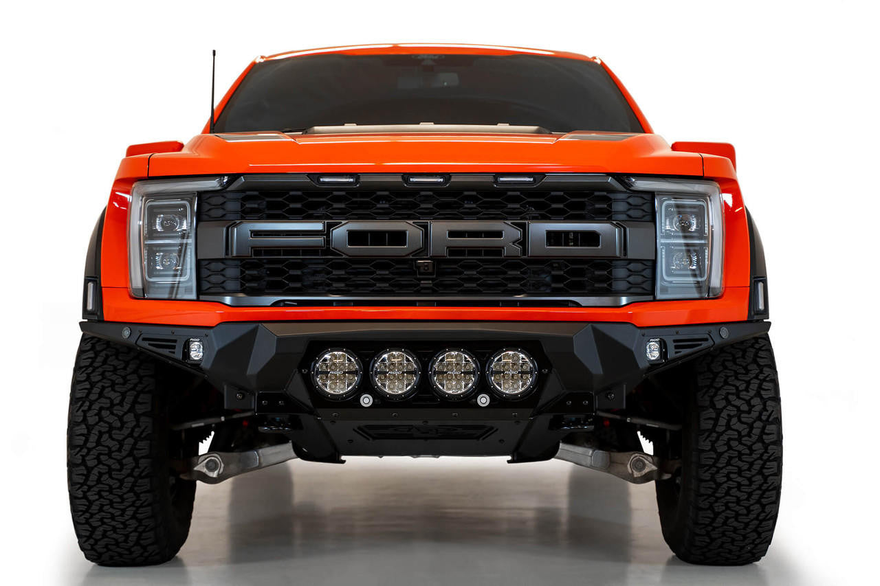 2021+ Ford F-150 Raptor Bomber Front Bumper for 4 Rigid 360-Series Lights - Apollo Off-Road