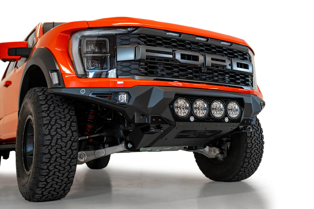 2021+ Ford F-150 Raptor Bomber Front Bumper for 4 Rigid 360-Series Lights - Apollo Off-Road