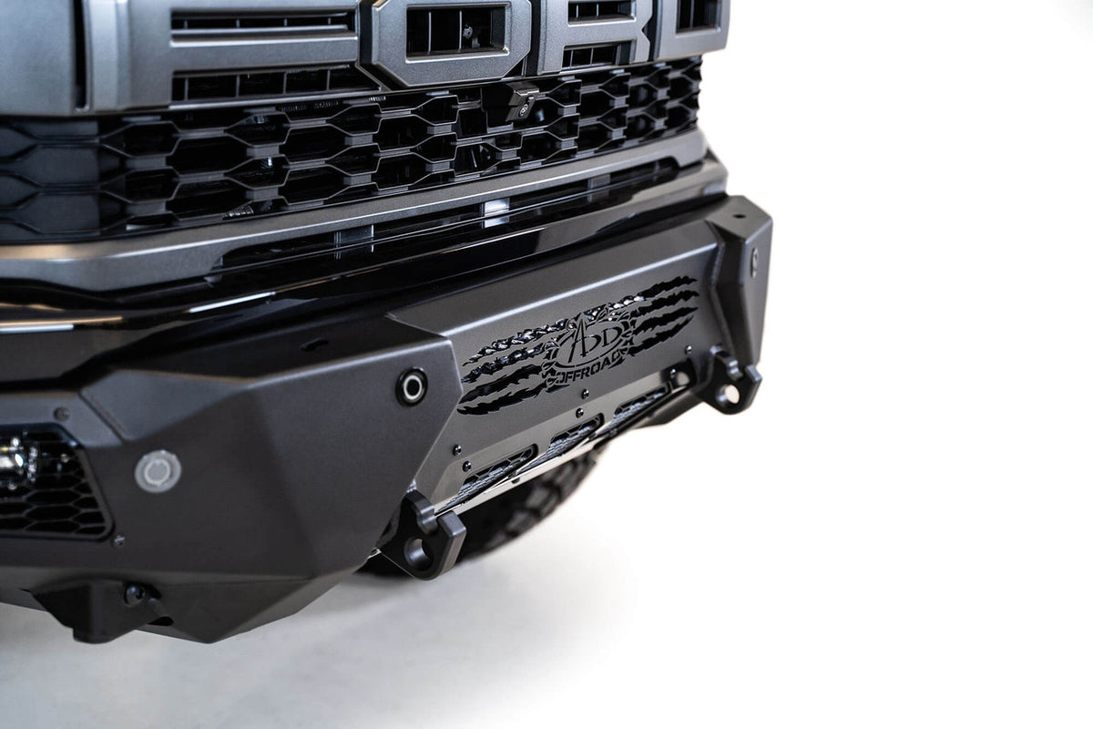 2021+ Ford F-150 Raptor HoneyBadger Front Bumper (No Top Hoop) - Apollo Off-Road