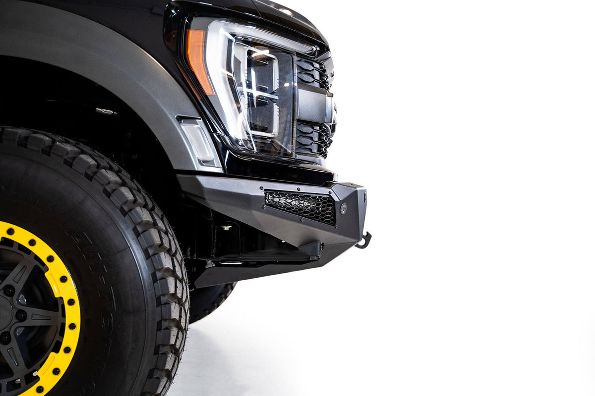 2021+ Ford F-150 Raptor HoneyBadger Front Bumper (No Top Hoop) - Apollo Off-Road