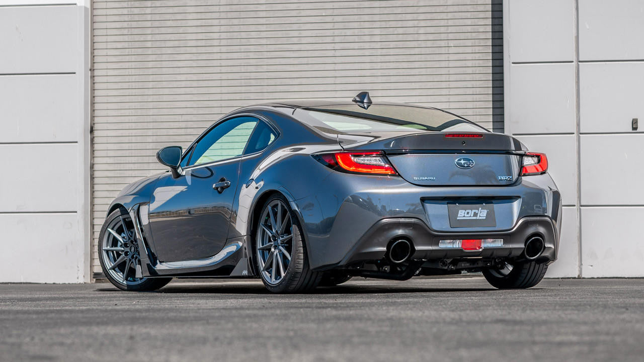 2022-2023 Subaru BRZ-Toyota 86 Cat-Back Exhaust System, S-Type, Black Chrome Tips - Apollo Off-Road