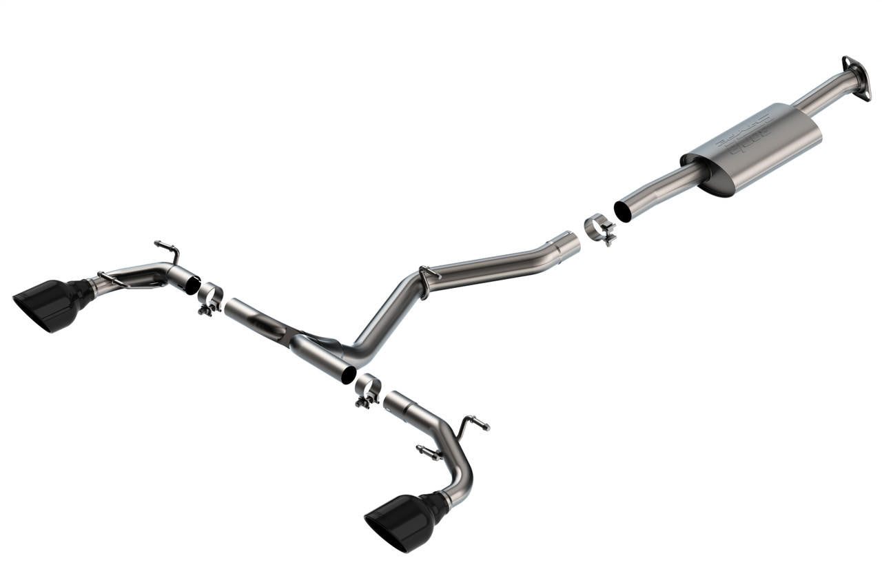 2022-2023 Subaru BRZ-Toyota 86 Cat-Back Exhaust System, S-Type, Black Chrome Tips - Apollo Off-Road