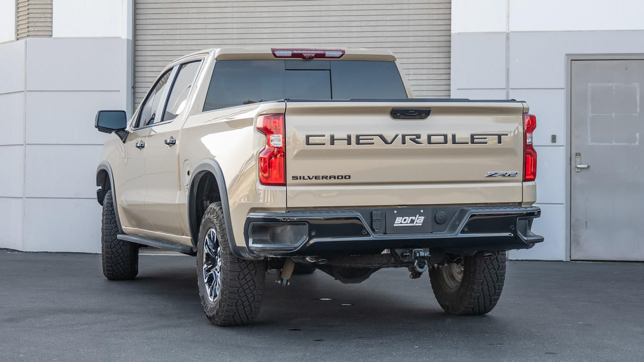 2022-2024 Chevrolet Silverado 1500 ZR2 & GMC Sierra 1500 AT4X Cat-Back Exhaust System, S-Type, Turn Down Tips - Apollo Off-Road