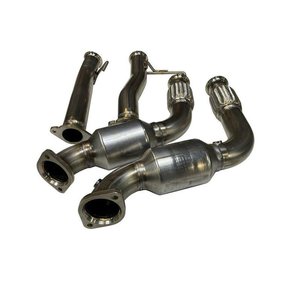2022+ 3.0L Ford Bronco Raptor 304SS Downpipes - Apollo Off-Road
