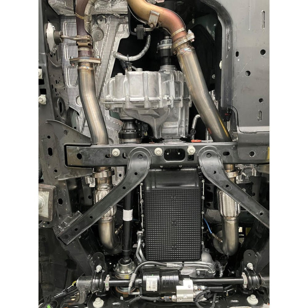 2022+ 3.0L Ford Bronco Raptor 304SS Downpipes - Apollo Off-Road