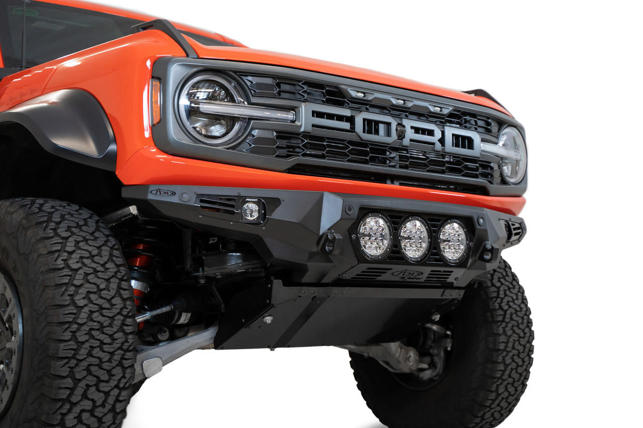 2022+ Ford Bronco Raptor Bomber Front Bumper (Rigid) - Apollo Off-Road