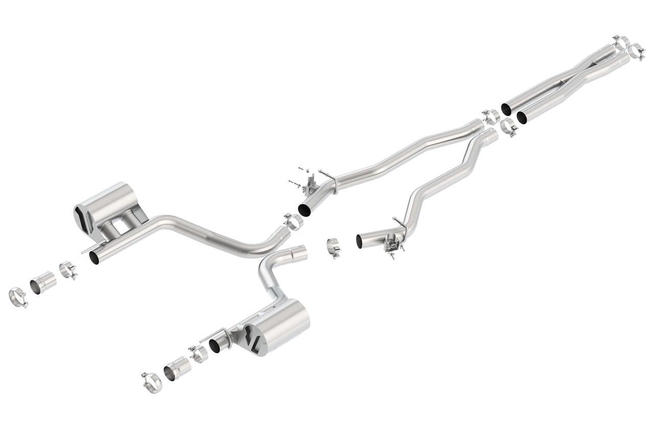 2023 Chrysler 300C-2015-2023 Dodge Charger SRT 392-Scat Pack-Daytona 392 Cat-Back Exhaust System, ATAK, Chrome Tips - Apollo Off-Road