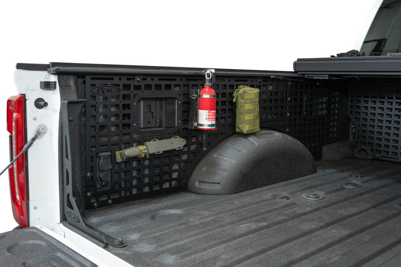 2023+ Ford Super Duty Bed Side Molle Panels, Driver Full Kit - Apollo Off-Road