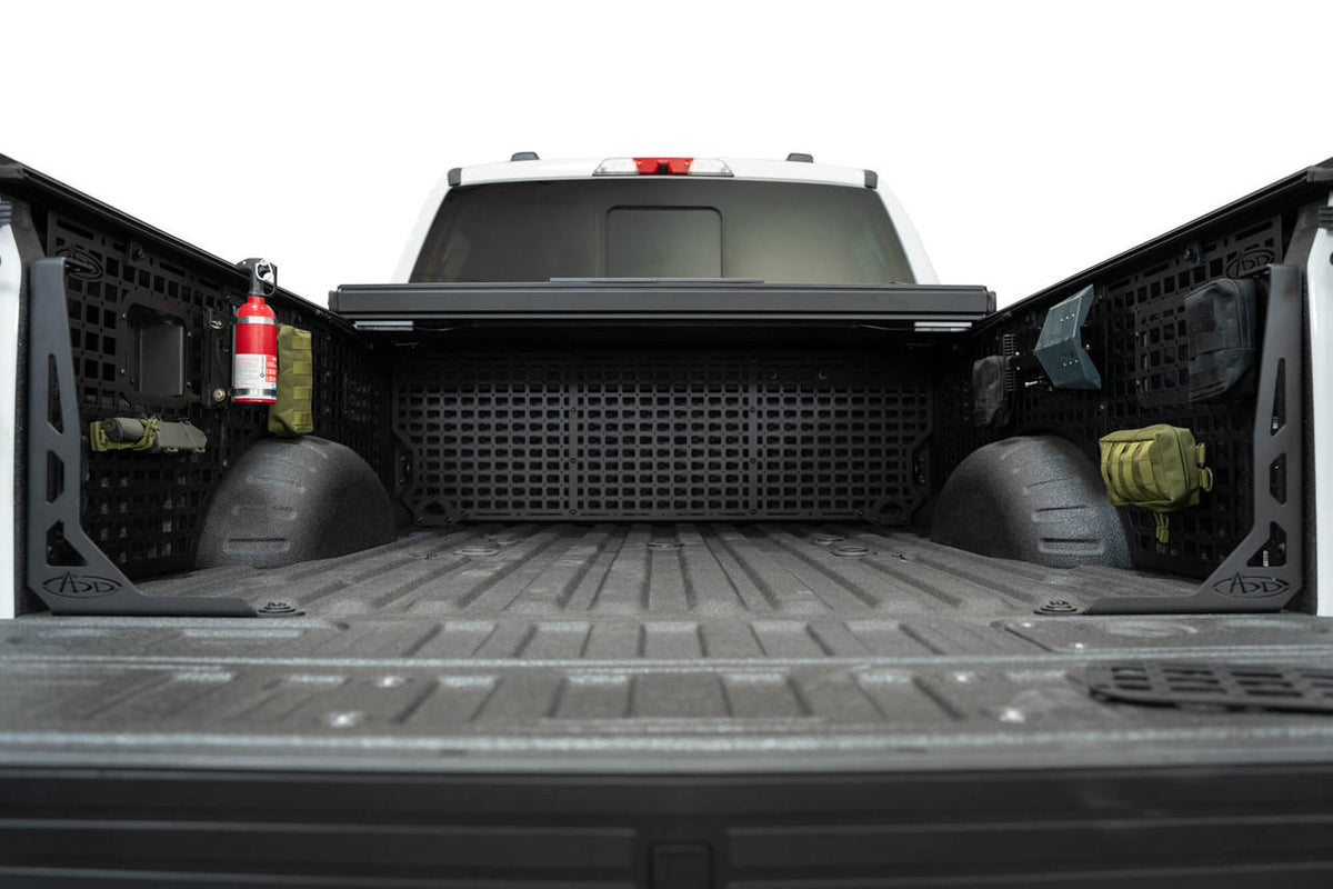 2023+ Ford Super Duty Bed Side Molle Panels, Passenger Full Kit - Apollo Off-Road