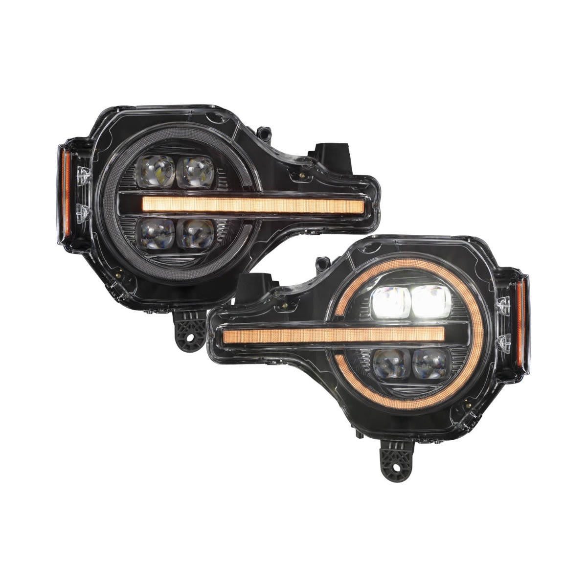 21-24 Ford Bronco & 22-24 Bronco Raptor Sequential LED Projector Headlights, Pair - Apollo Off-Road