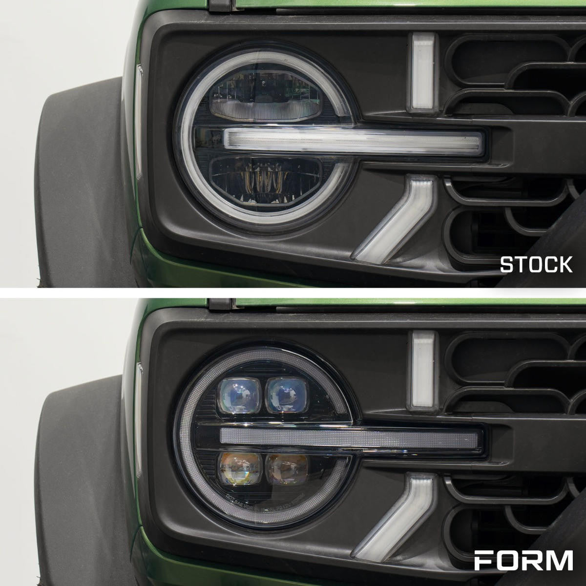 21-24 Ford Bronco & 22-24 Bronco Raptor Sequential LED Projector Headlights, Pair - Apollo Off-Road