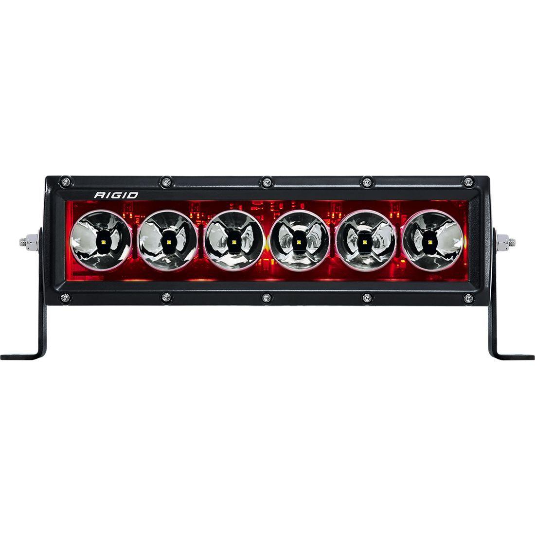 RIGID Industries Radiance Plus LED Light, 10 Inch With Red Backlight - Apollo Optics