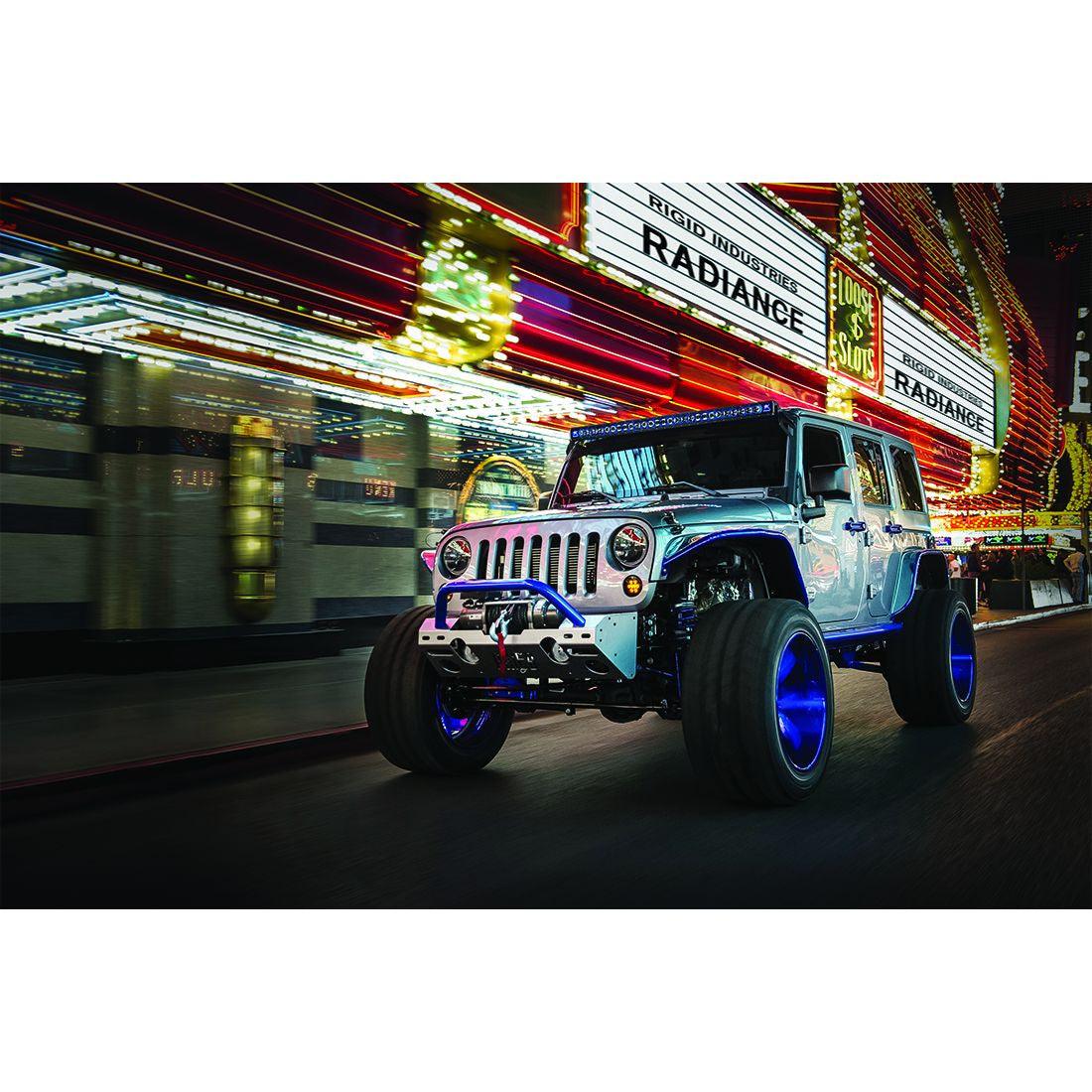 RIGID Industries Radiance Plus LED Light Bar, Broad-Spot Optic, 20Inch With White Backlight - Apollo Optics