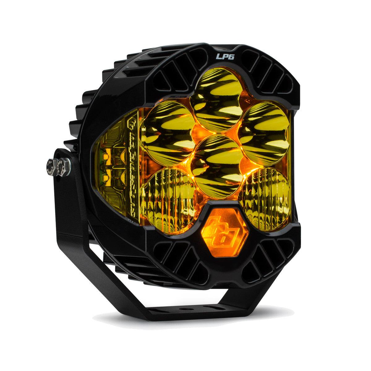 Baja Designs LP6 Pro LED Light, Driving-Combo Pattern, Amber - Apollo Optics