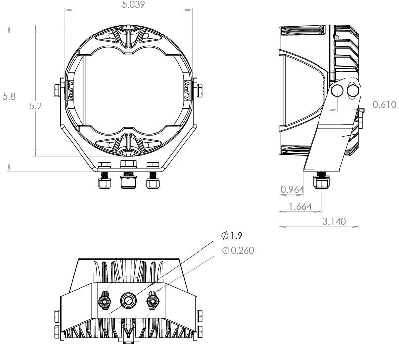 Baja Designs LP4 Pro LED Light Pair, Driving-Combo Pattern, Clear