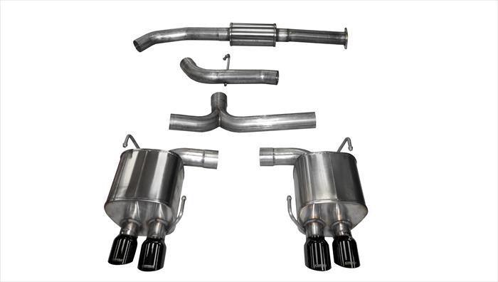 3.0 Inch Cat-Back Sport Dual Rear Exhaust 3.5 Inch Black Tips 15-Present Subaru WRX-WRX STI 2.0L-2.5L Turbo Stainless Steel - Apollo Off-Road