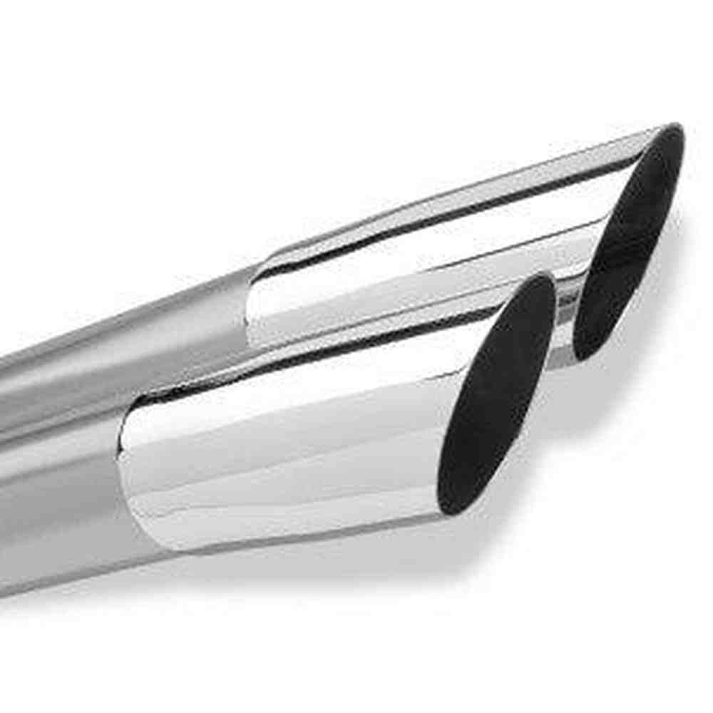 3.0 Inch Cat-Back Sport Dual Rear Exit Exhaust 4.0 Inch Polished Tips 13-19 Cadillac ATS Sedan-Coupe Auto Trans 2.0L Turbo Stainless Steel - Apollo Off-Road