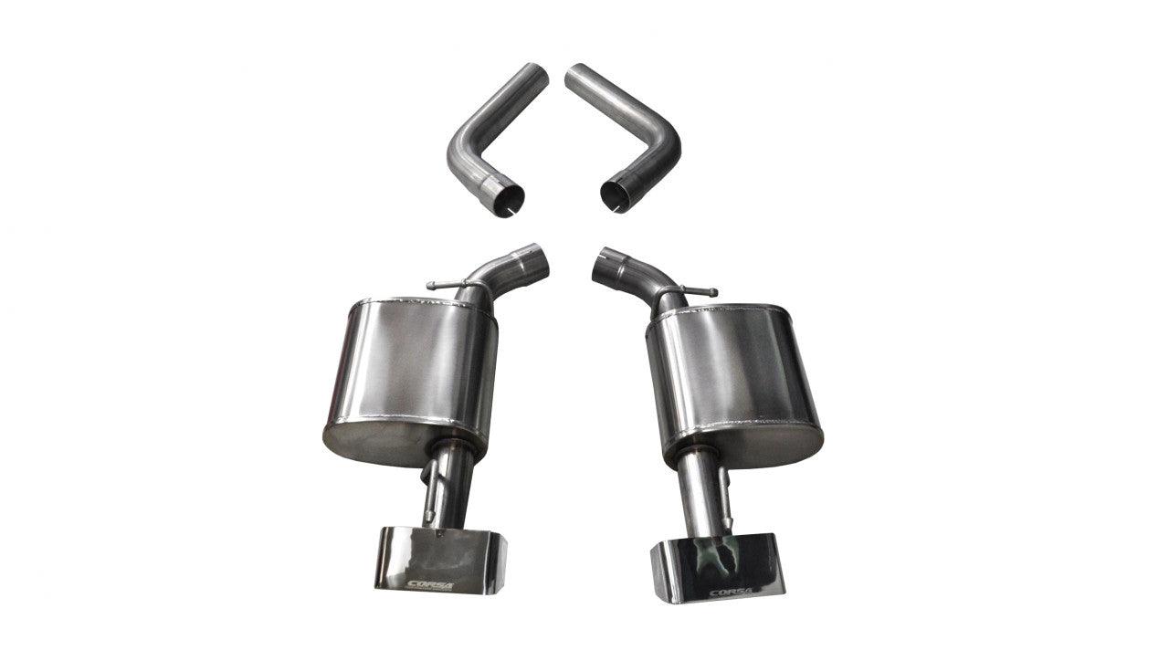 3.5 Inch Axle-Back Dual Rear Exit 15-18 Challenger with GTX2 Polished Pro-Series Tips - Apollo Off-Road