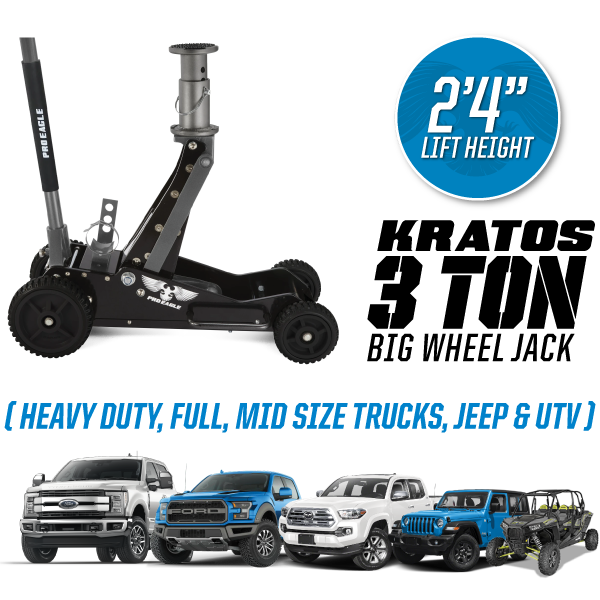 3 Ton Big Wheel Off Road Jack "Kratos" - Apollo Off-Road