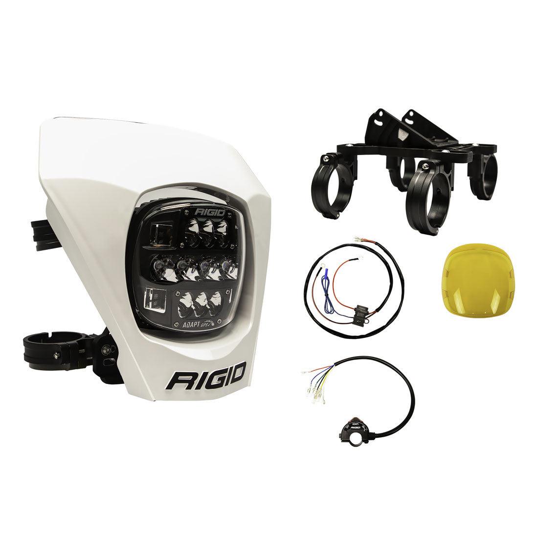 RIGID Industries Adapt XE Extreme Enduro Complete Ready To Ride LED Moto Kit, White - Apollo Optics