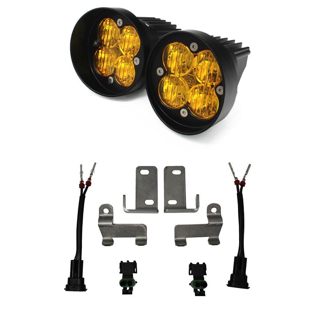 Baja Designs Toyota Squadron-R Sport Amber Fog Pocket Light Kit - Toyota 2010-22 4Runner, 2012-22 Tacoma, 2014-21 Tundra - Apollo Optics