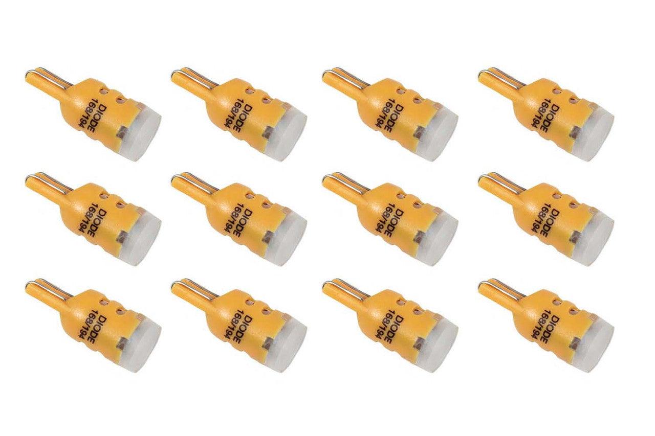 Diode Dynamics 194 LED Bulb HP5 LED Amber Set of 12 - Apollo Optics