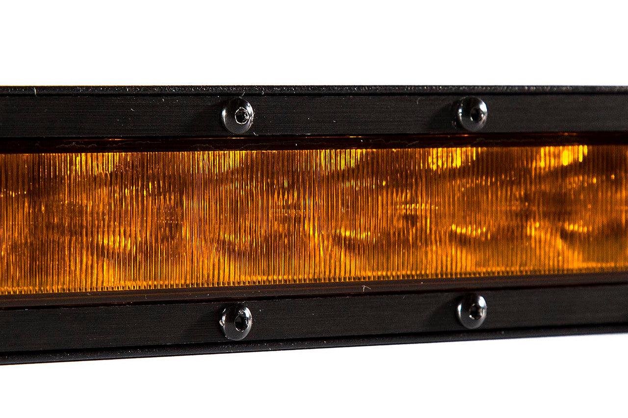 Diode Dynamics 12 Inch LED Light Bar Single Row Straight Amber Wide Pair Stage Series - Apollo Optics