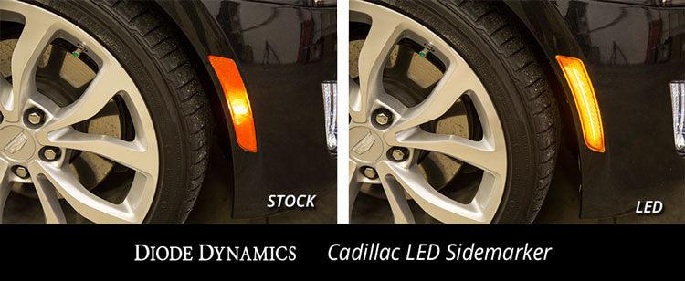 Diode Dynamics Cadillac ATS LED Sidemarkers Pair 15-19 Cadillac ATS Non V Clear Pair - Apollo Optics