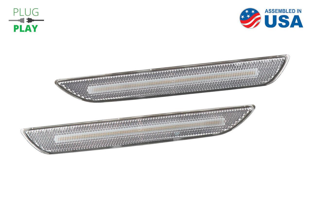 Diode Dynamics LED Sidemarkers for 2015-2021 EU-AU Ford Mustang, Clear (Pair) - Apollo Optics