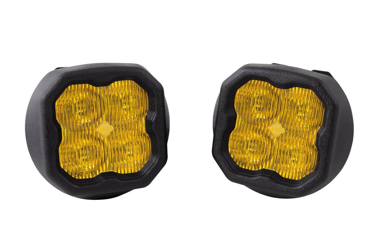 Diode Dynamics SS3 LED Fog Light Kit for 2008-2009 Pontiac G8 Yellow SAE-DOT Fog Sport - Apollo Optics