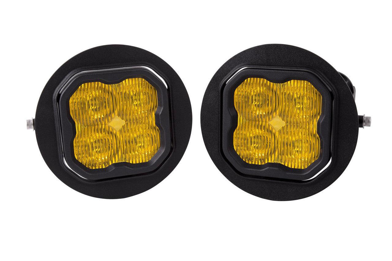 Diode Dynamics SS3 LED Fog Light Kit for 2007-2013 Toyota Tundra Yellow SAE-DOT Fog Sport - Apollo Optics