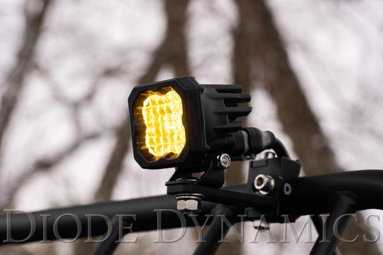 Diode Dynamics Stage Series C1 LED Pod Pro Yellow Wide Standard ABL Each - Apollo Optics