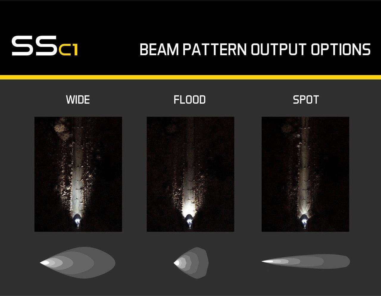 Diode Dynamics Stage Series C1 LED Pod Pro Yellow Wide Standard ABL Each - Apollo Optics