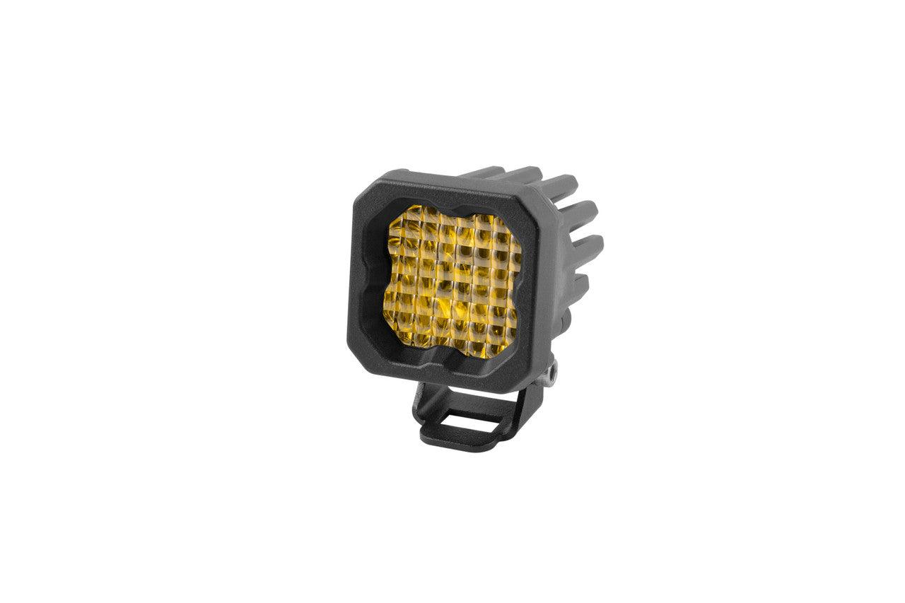 Diode Dynamics Stage Series C1 LED Pod Pro Yellow Wide Standard ABL Each - Apollo Optics