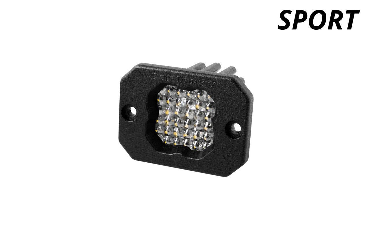 Diode Dynamics Stage Series C1 LED Pod Sport White Flood Flush ABL Each - Apollo Optics