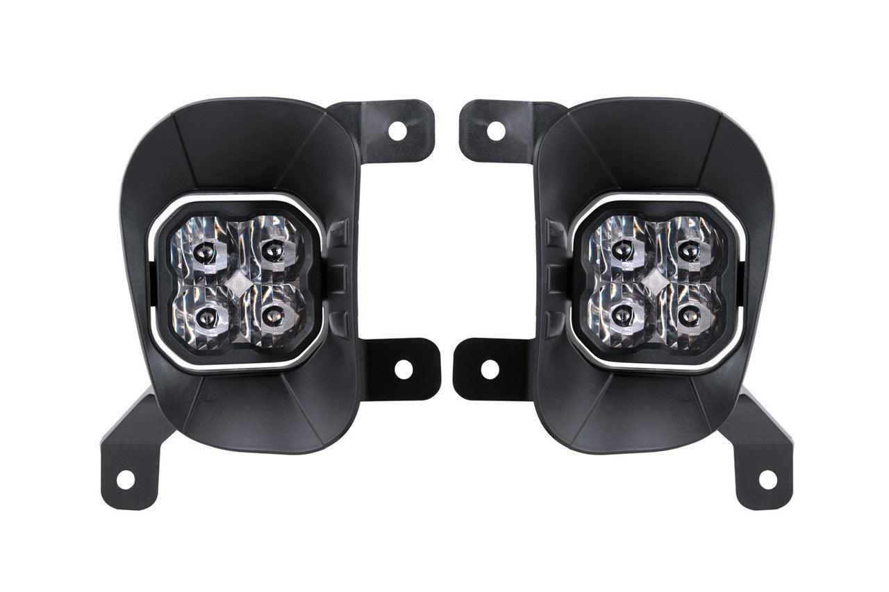 Diode Dynamics SS3 LED Fog Light Kit for 13-18 Ram 1500 Yellow SAE-DOT Fog Sport - Apollo Optics