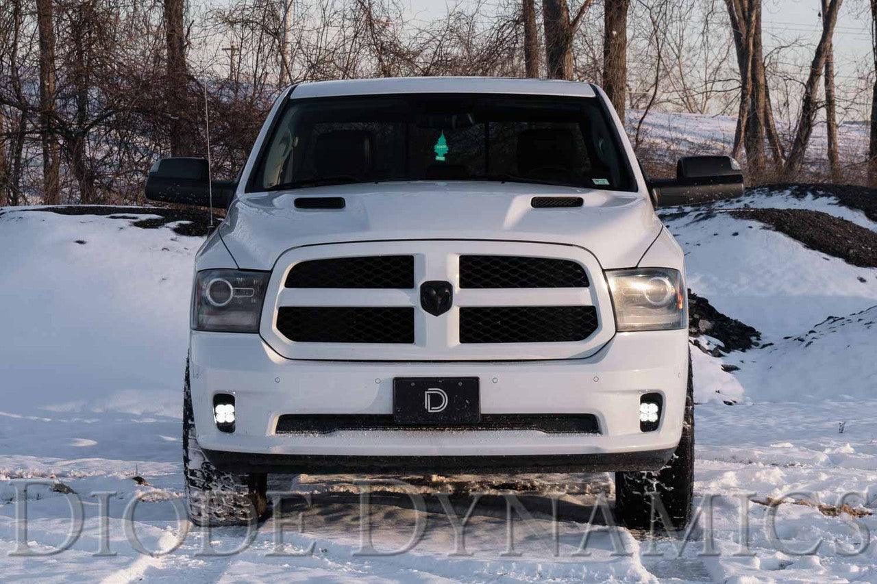 Diode Dynamics SS3 LED Fog Light Kit for 13-18 Ram 1500 Yellow SAE-DOT Fog Sport - Apollo Optics