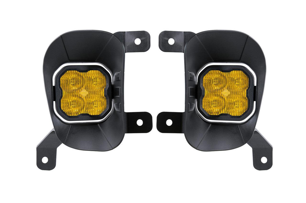 Diode Dynamics SS3 LED Fog Light Kit for 13-18 Ram 1500 Yellow SAE-DOT Fog Sport - Apollo Optics