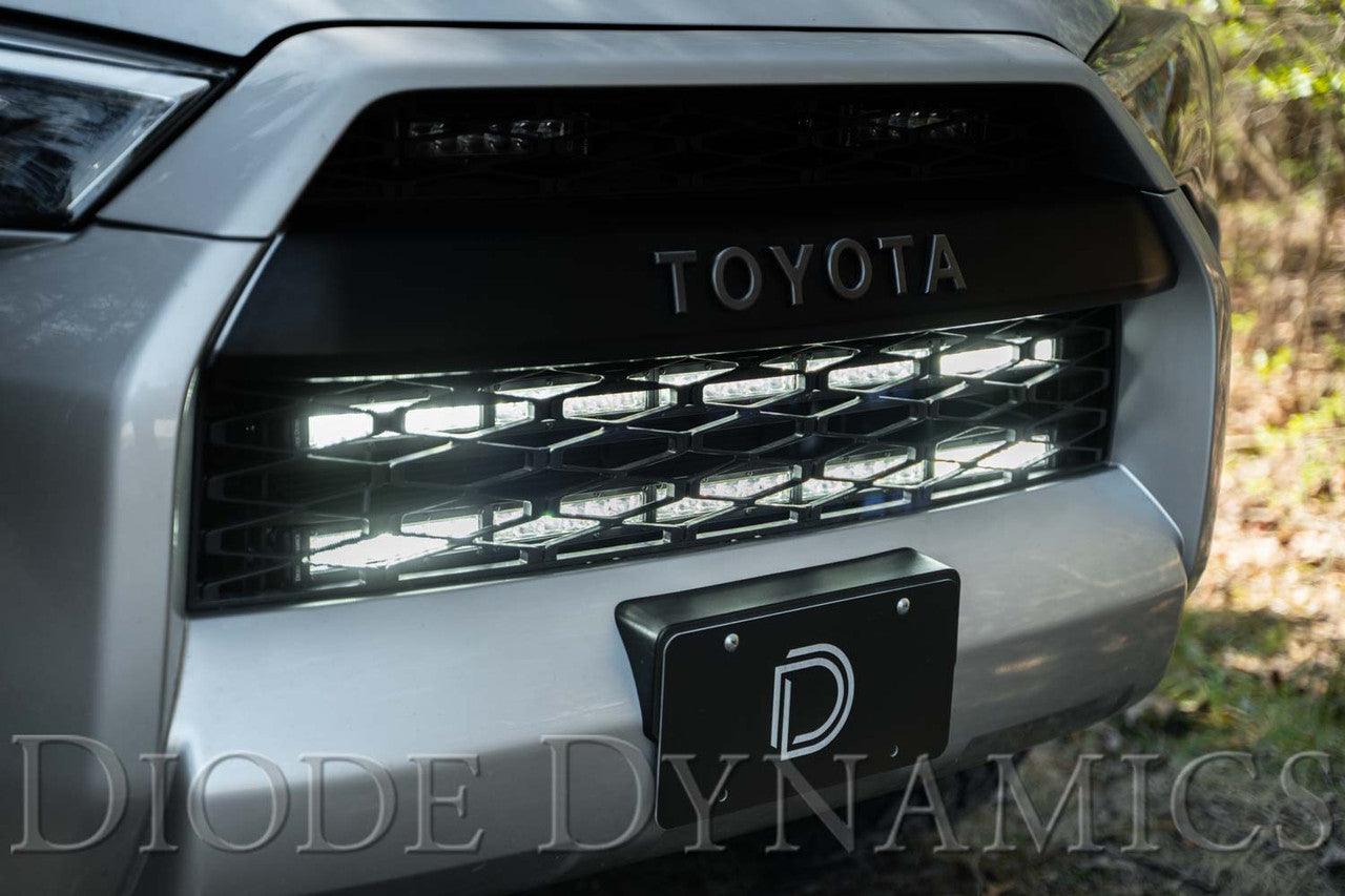 Diode Dynamics SS30 Dual Stealth Lightbar Kit for 2014-2019 Toyota 4Runner Amber Combo - Apollo Optics